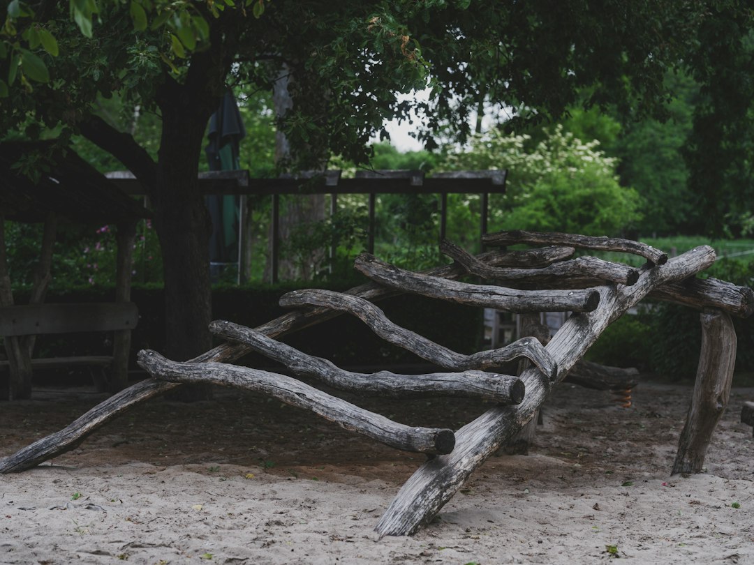 Struttura playground in legno come possibile ambiente narrativo-motorio